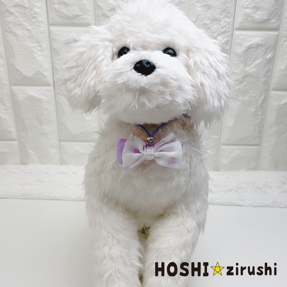 りんご柄リボンのペンダント【20個入り】 Pet choker Dog collar Pet ribbon Pet accessories pendant