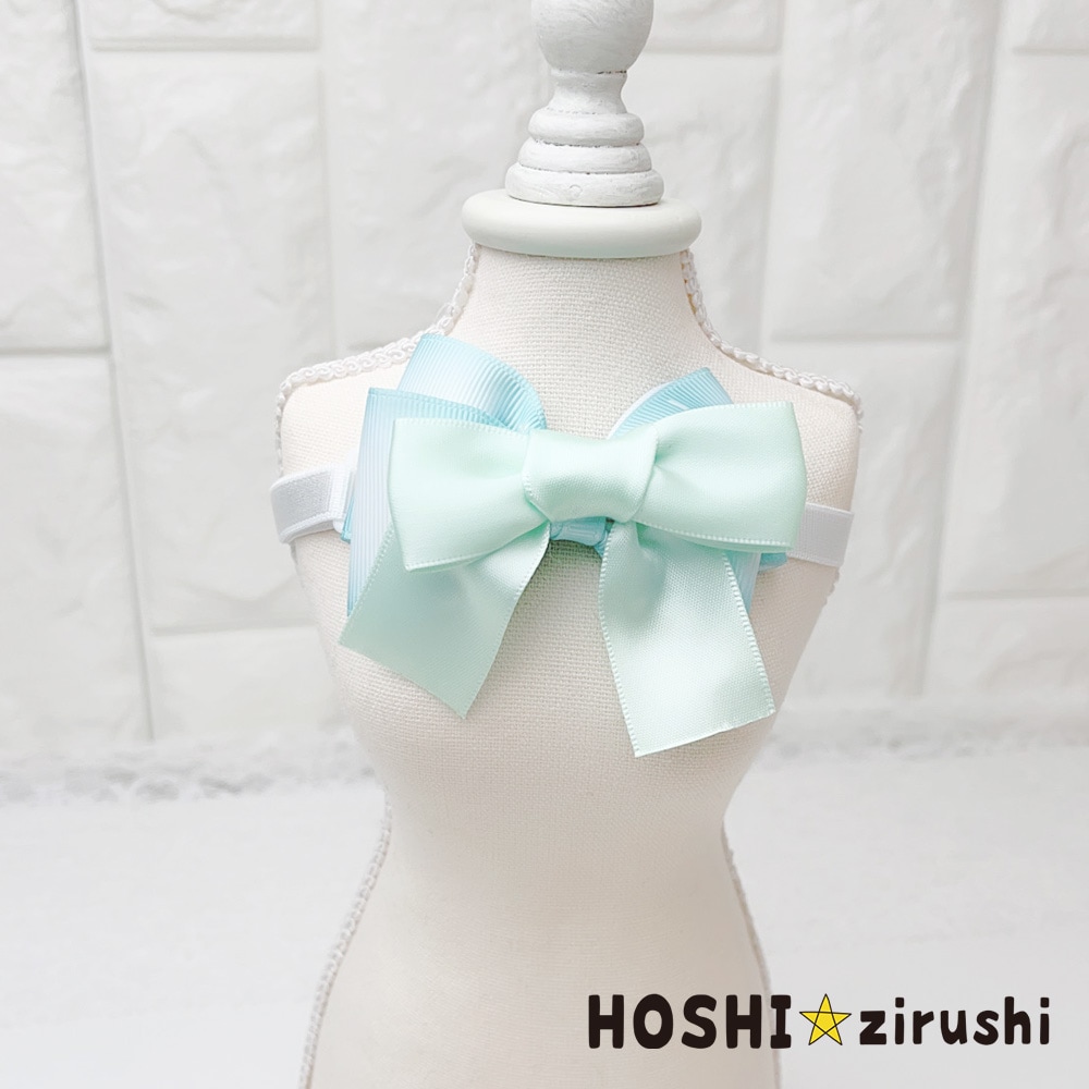 シルクの可愛いリボンチョーカー【20個入り】 Pet choker Dog collar