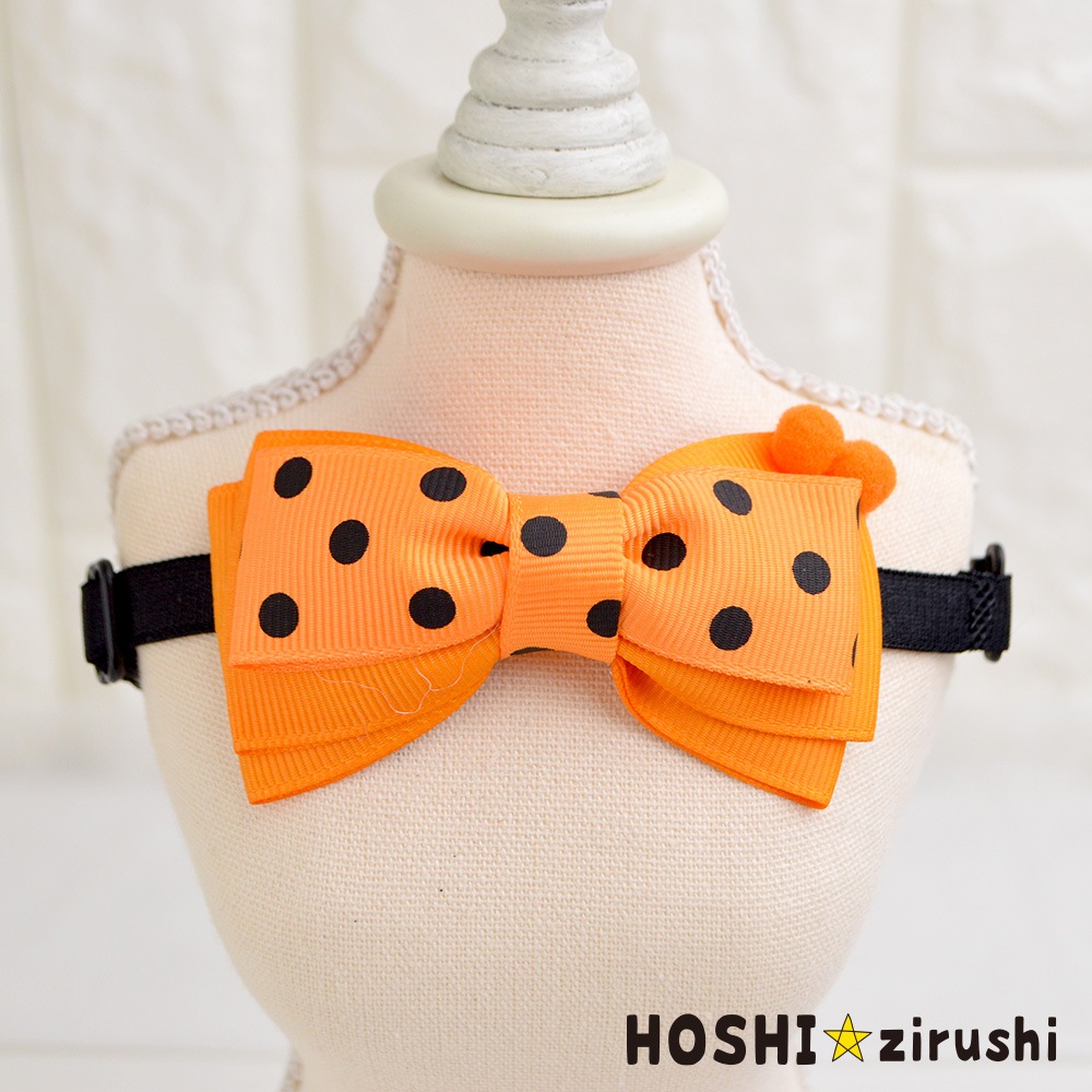 ハッピードットリボンチョーカー【20個入り】 Pet choker Dog collar Pet ribbon Pet accessories