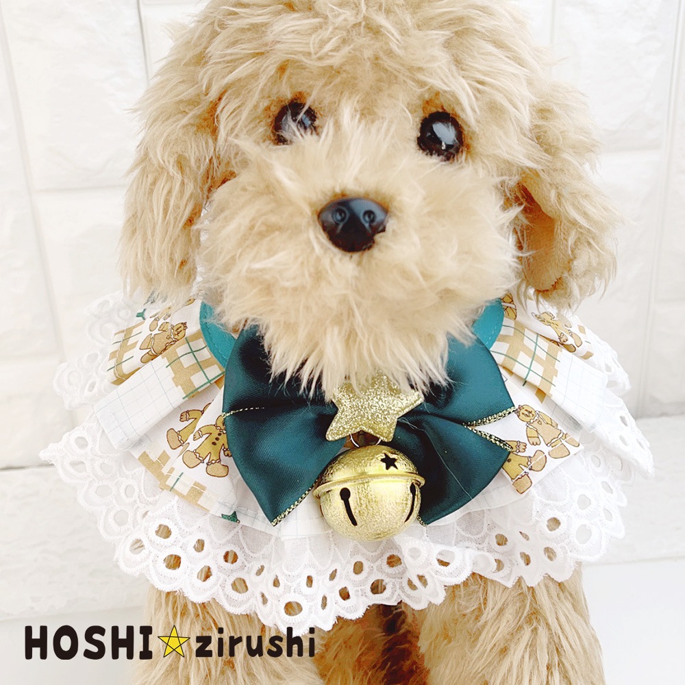 クリスマスリボンのおめかしチョーカー【10個入り】Pet choker Dog