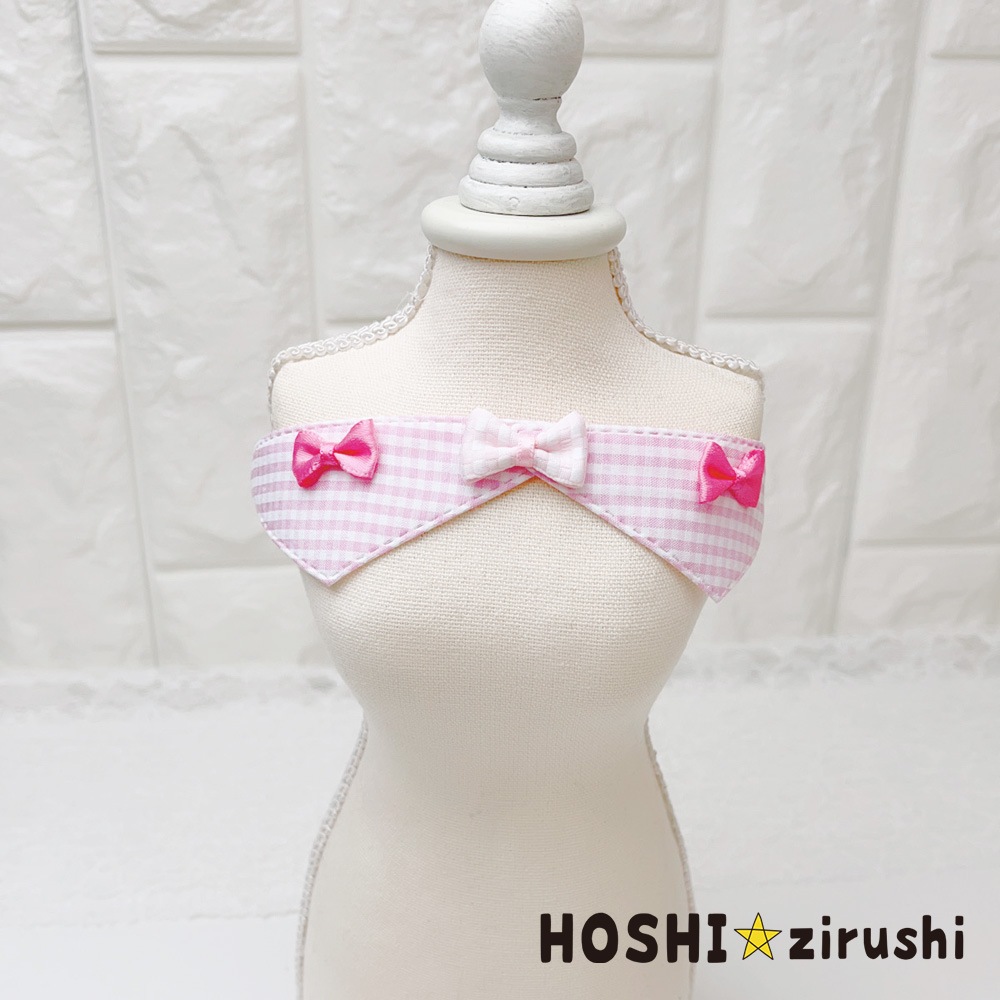 ギンガムガーランドチョーカー【20個入り】 Pet choker Dog collar Pet ribbon Pet accessories