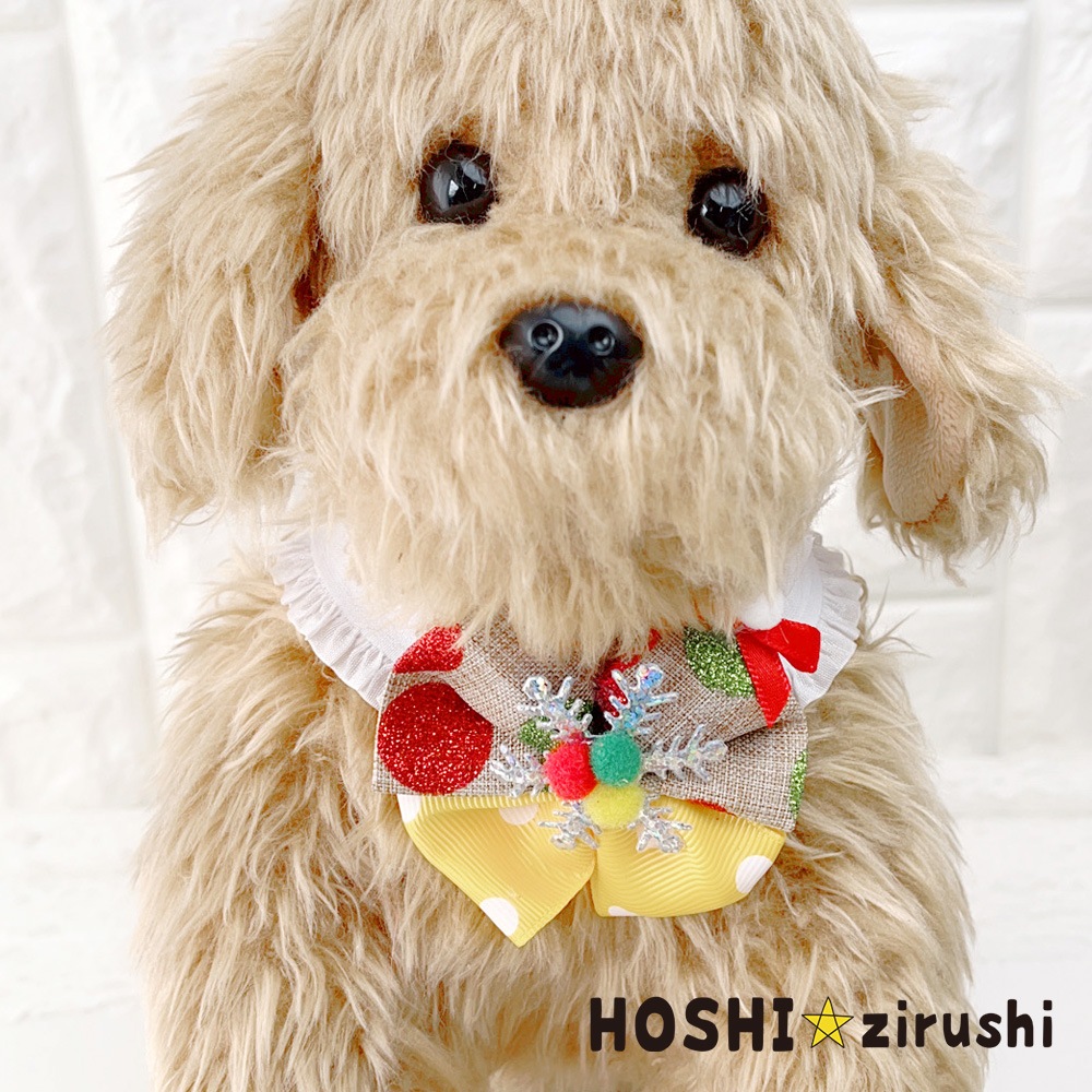 ポップなハッピークリスマスチョーカー【20個入り】 Pet choker Dog