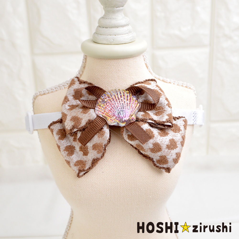 キュンなシェルチョーカー【20個入り】 Pet choker Dog collar Pet ribbon Pet accessories