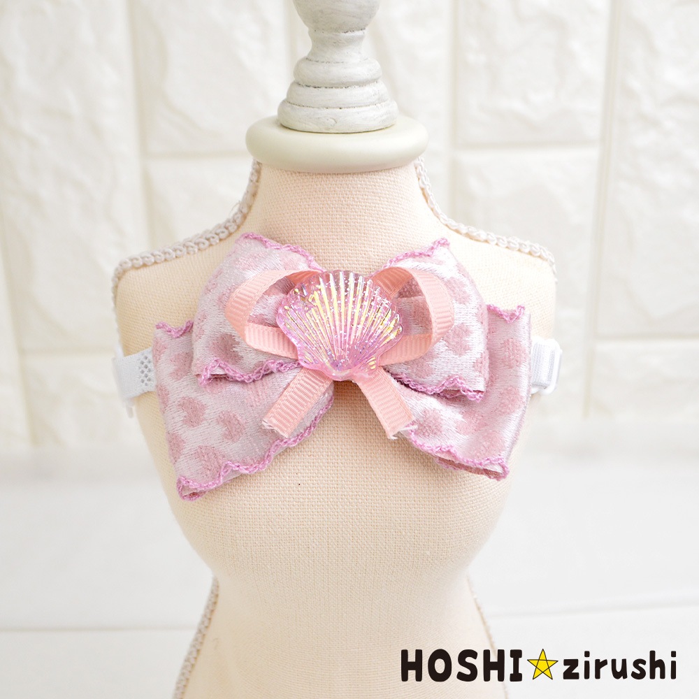 キュンなシェルチョーカー【20個入り】 Pet choker Dog collar Pet ribbon Pet accessories