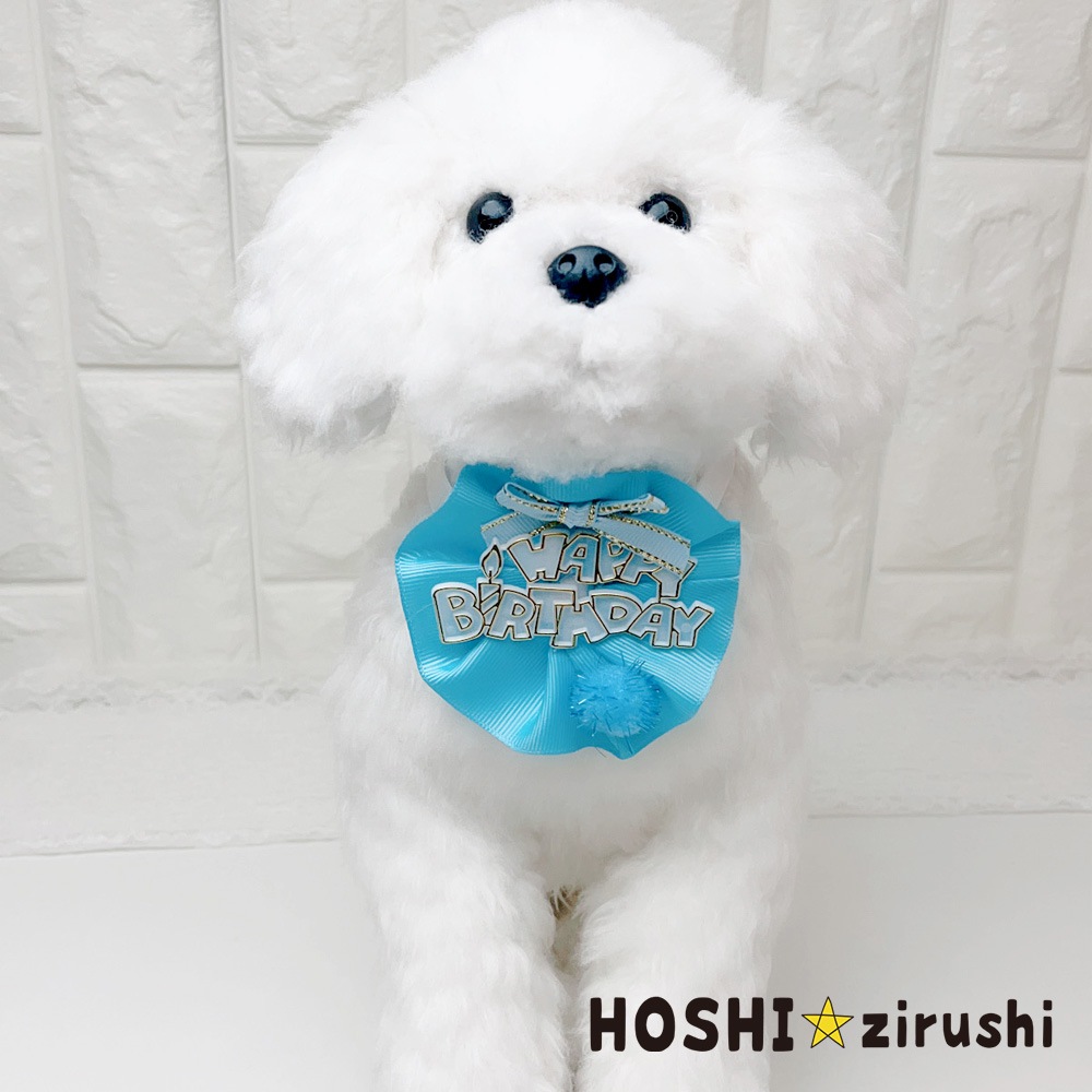 バースデーリボンチョーカー【20個入り】 Pet choker Dog collar Pet ribbon Pet accessories