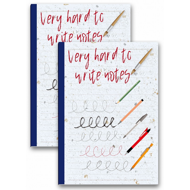 すごく書きにくいノート(線あり) 2冊セット