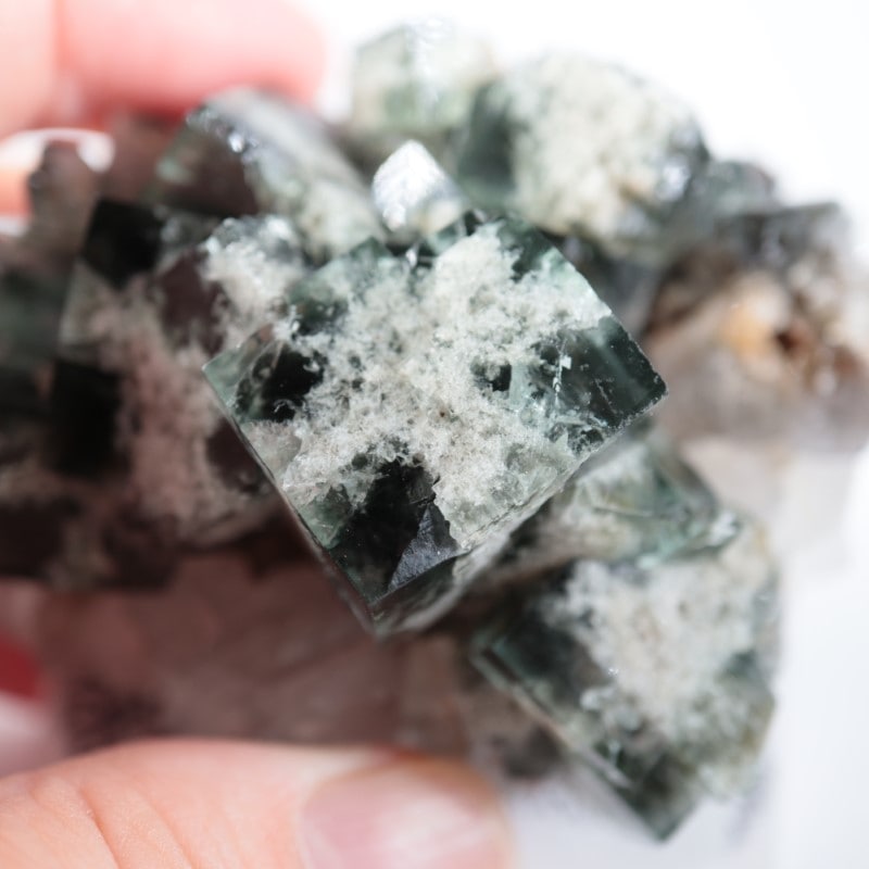 鉱物標本 Milky Way Pocket フローライト クラスター