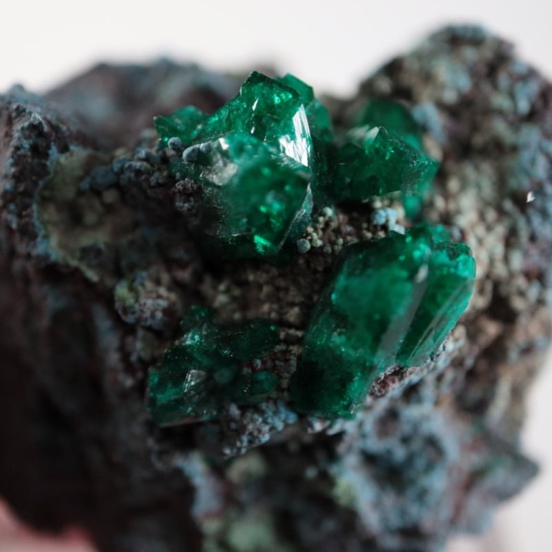 【53g】コンゴ産 ダイオプテーズ（翠銅鉱）鉱物標本 コンゴ産 ダイオプテーズ | 鉱物標本,タ行,ダイオプテーズ/翠