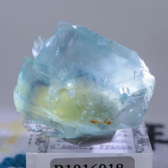 蛍石  La Barre mine産 フローライト 鉱物［SND-2854］ 蛍石 フローライト Beihilfe Mine, Germany, Penetration Twin