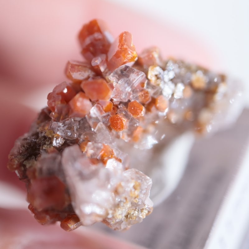 メキシコ産 バナディナイト バナジン鉛鉱 | 鉱物標本,ハ行