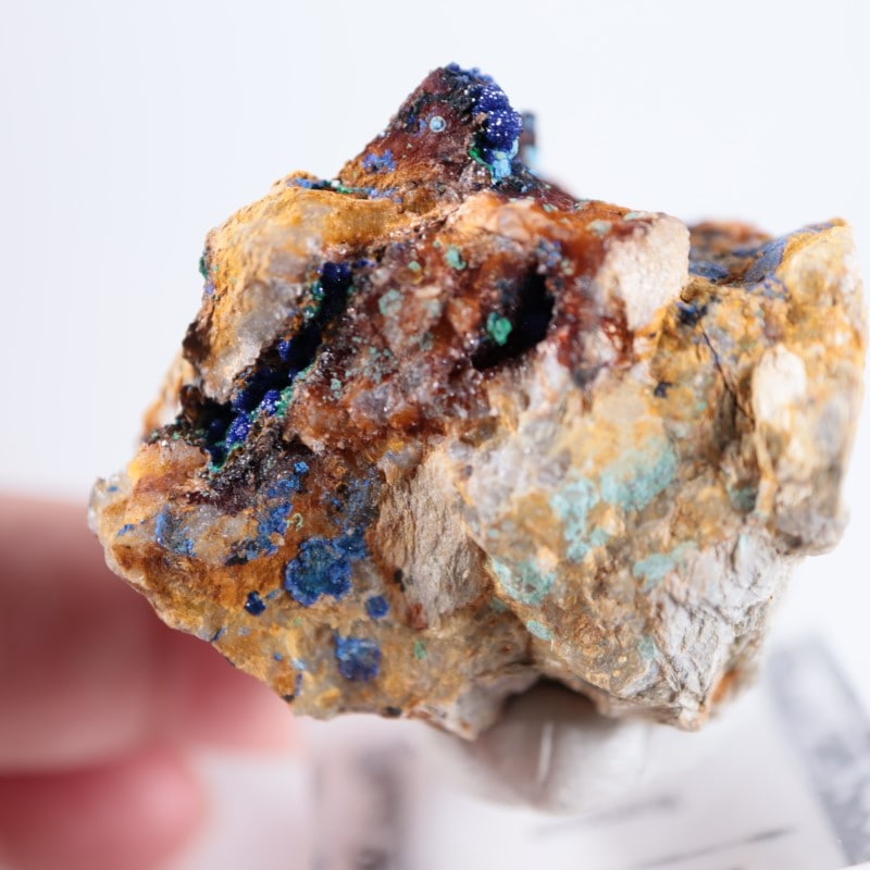 モロッコ産 アズライト | 鉱物標本,ア行,アズライト/藍銅鉱