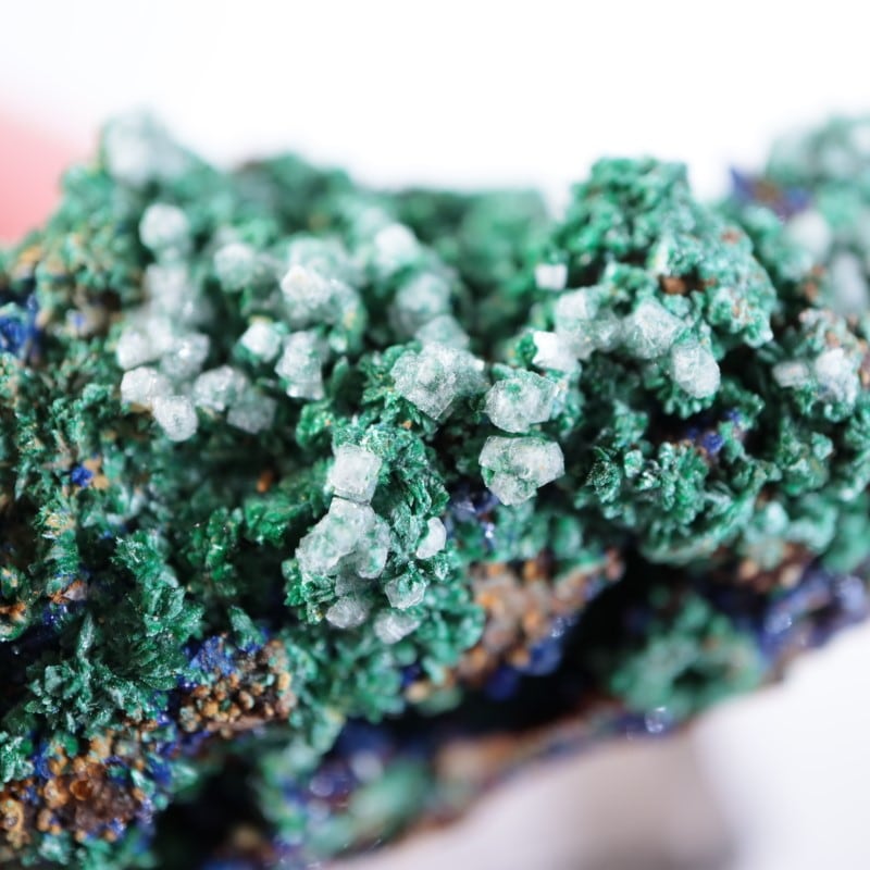 モロッコ産 アズライト、マラカイト | 鉱物標本,ア行,アズライト/藍