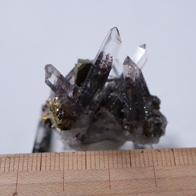 水晶、チャルコパイライト | 鉱物標本,カ行,クォーツ/水晶 | ほたるみ