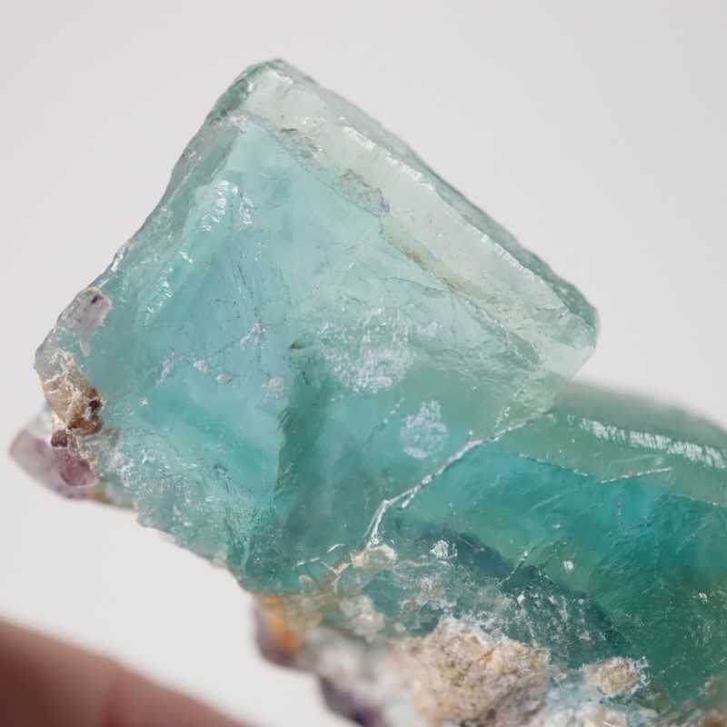 ブランドバーグ産　フローライト水晶　共生　鉱物標本 ブランドバーグ産 フローライト 水晶 共生 鉱物 標本