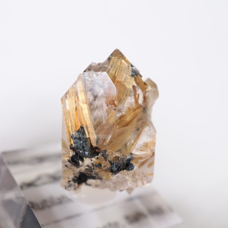 ブラジル産 タイチン ルチル 放射 ルチル クォーツ 水晶 鉱物標本