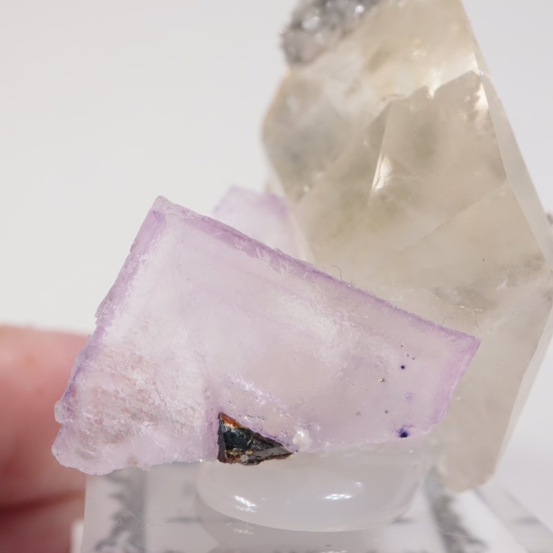 テネシー州 エルムウッド鉱山 紫フローライト&ステラビームカルサイト