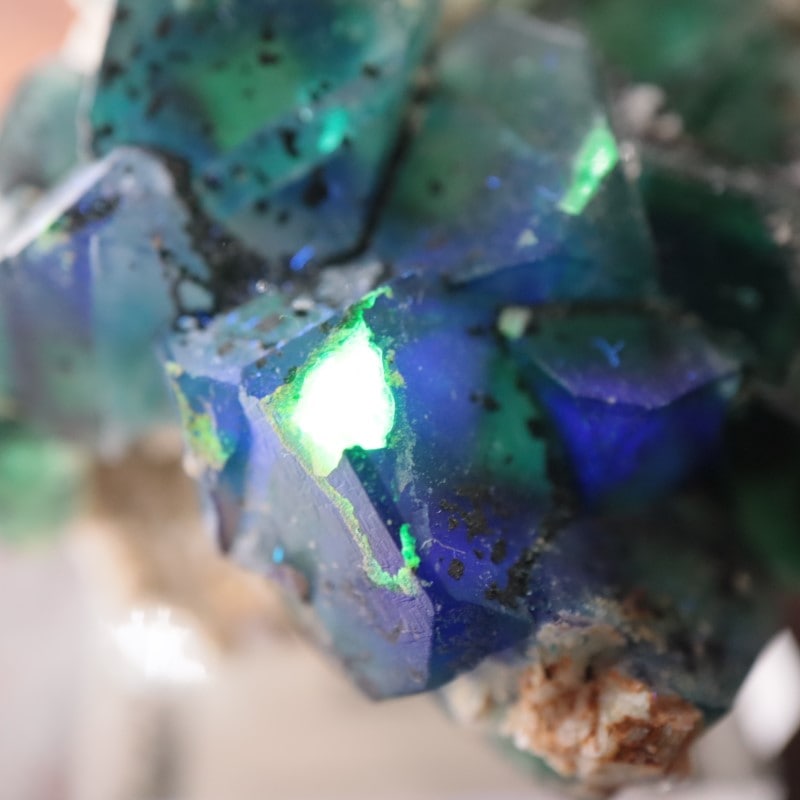 375 フローライト エロンゴ産 ブルーグリーン パープル 蛍石 エロンゴ鉱山 フローライト | 鉱物標本,ハ行,フローライト/蛍石