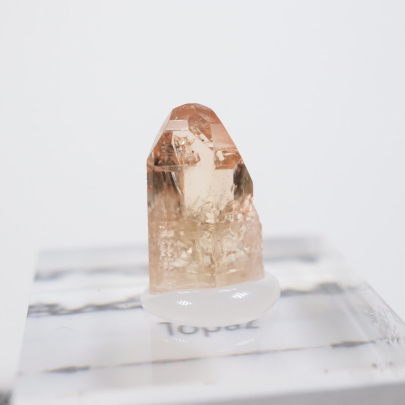 アメリカユタ州産ハーキマーinトパーズ/グラデーションブレス/11.5ミリ