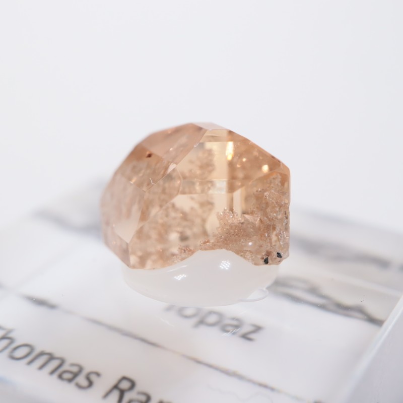 アメリカユタ州産ハーキマーinトパーズ/グラデーションブレス/11.5ミリ