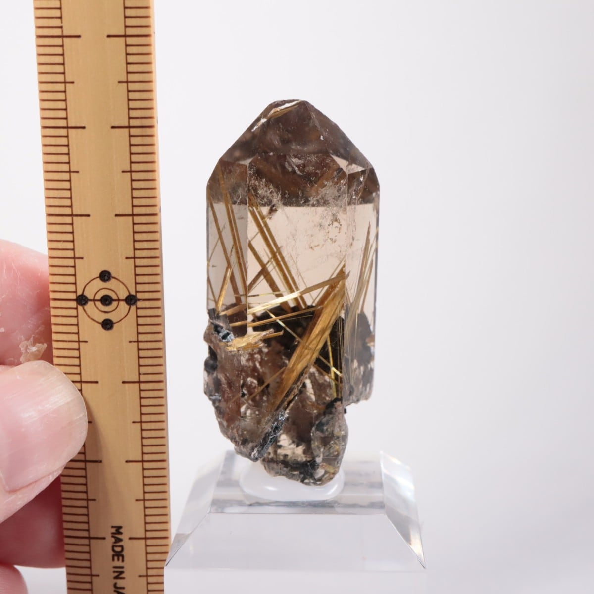 産地不明 ルチルクォーツ 原石 水晶 鉱物 ルチルクォーツ 原石 磨き78g 天然石販売 名取貴石 天然石