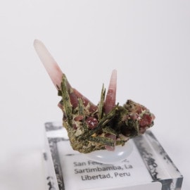 ブルーフローライト　鉱石標本　ハート型　虹　XiangHuaLing Mine Blanchard Mine産 フローライト | 鉱物標本,ハ行,フローライト