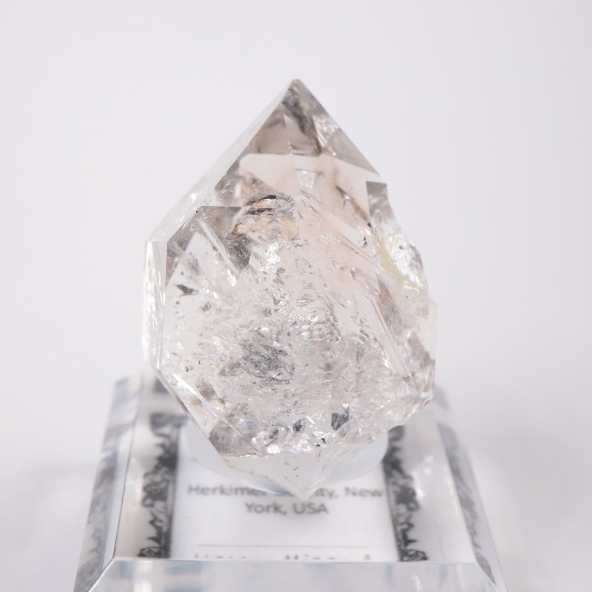 アメリカ ニューヨーク州 水晶(ハーキマークォーツ) ニューヨーク州産 ハーキマー水晶 | 鉱物標本,カ行,クォーツ/水晶