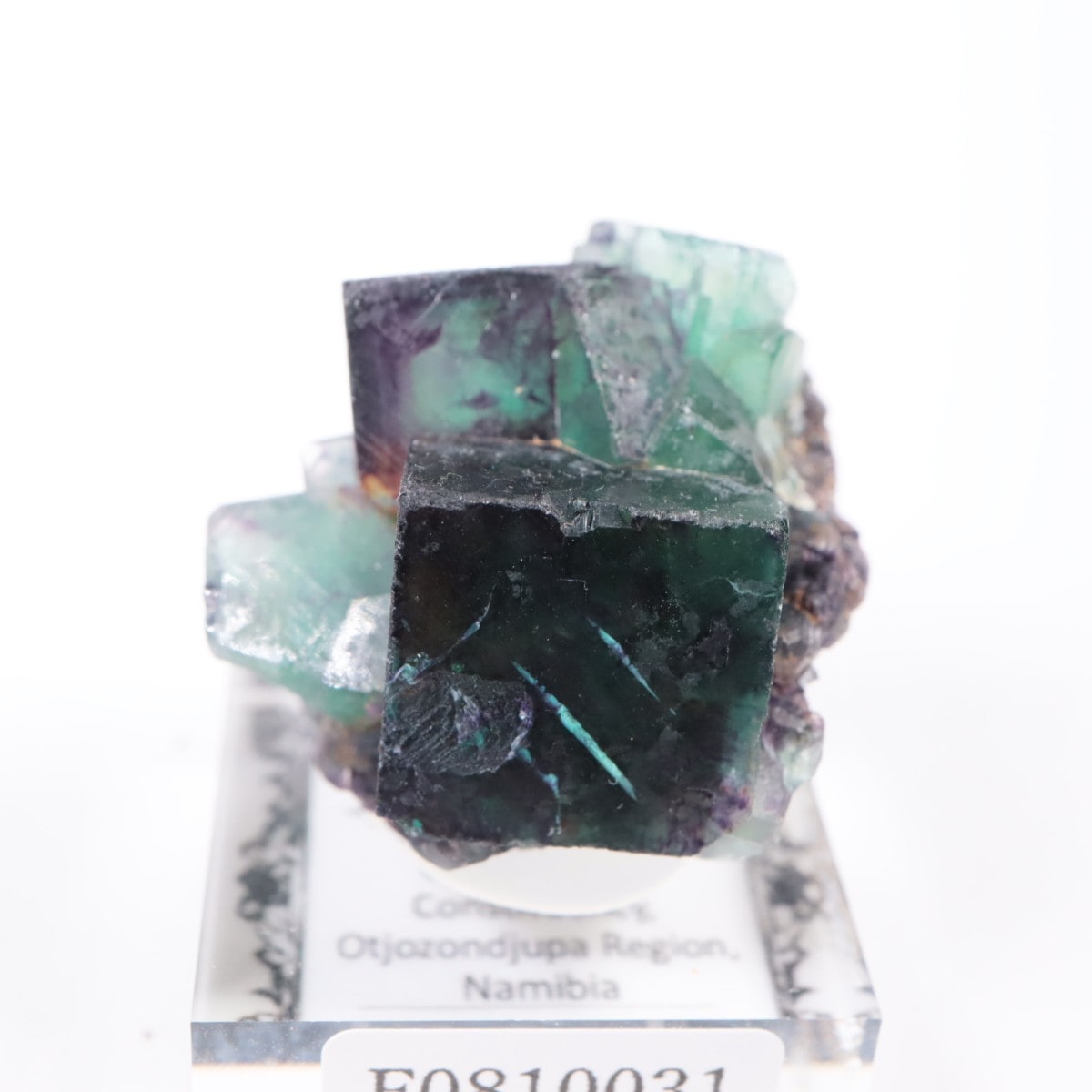 オコルス鉱山　フローライト原石　鉱物 ナミビア・オコルス鉱山 フローライト原石 〈ケース付き