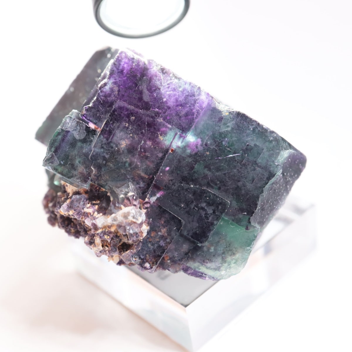 382 オコルス鉱山 フローライト ブルー グリーン パープル 蛍石