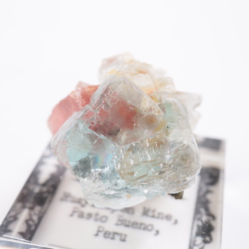 ペルー産 ロードクロサイト、フローライト | 鉱物標本,ラ行,ロードクロ