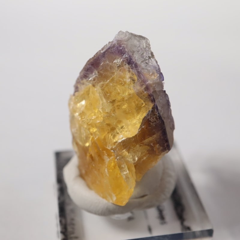 フローライト　イリノイ産　イエローパープル　蛍石　鉱物【B-2】 イリノイ州 Cave-in-Rock産 パープル×イエローフローライト（蛍