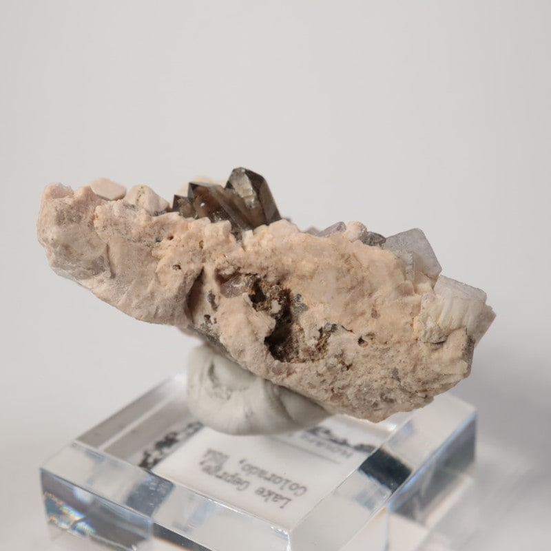 コロラド州 煙水晶、蛍石、水晶 | 鉱物標本,サ行,スモーキークォーツ