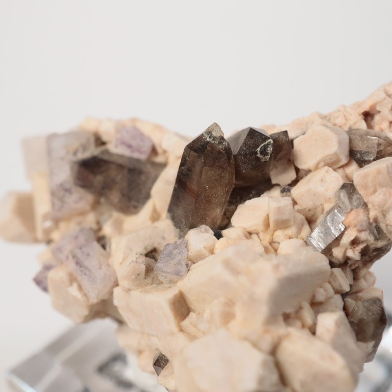 コロラド州 煙水晶、蛍石、水晶 | 鉱物標本,サ行,スモーキークォーツ