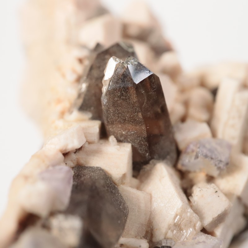 コロラド州 煙水晶、蛍石、水晶 | 鉱物標本,サ行,スモーキークォーツ