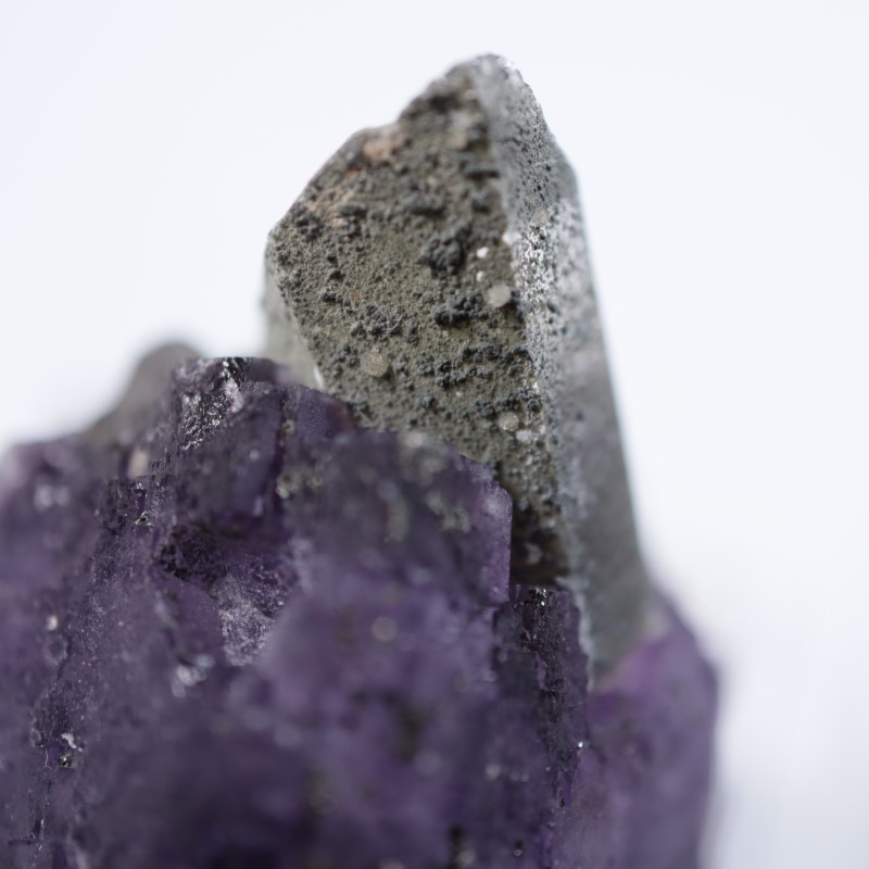 バライト上のボトリオイド蛍石 バライト上のボトリオイド蛍石