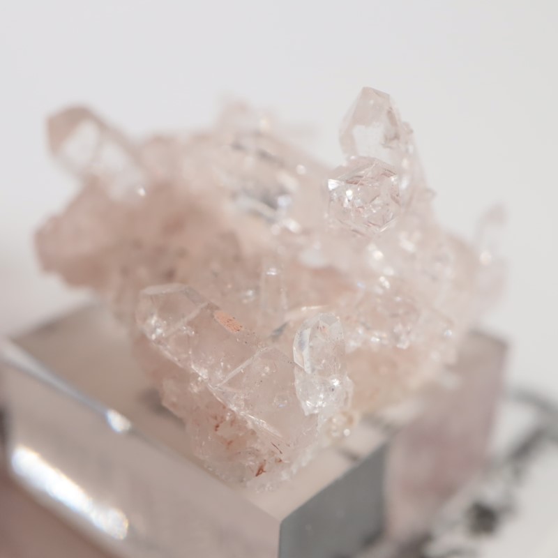 コロンビア産 極上クリアクォーツ アキシアルライン水晶 高透明結晶群