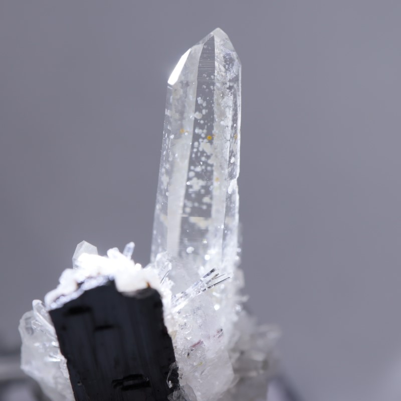 ペルー産 水晶withマンガン重石 | 鉱物標本,カ行,クォーツ/水晶