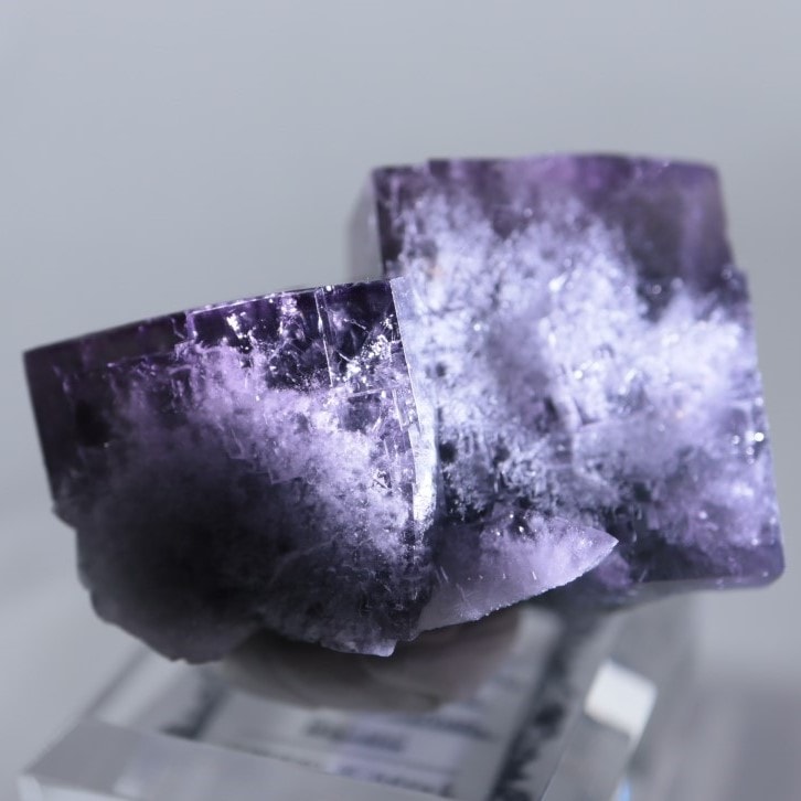 パープルレイン ポケット✨フローライト 母岩付き結晶原石 Purple Rain Pocket産 フローライト | 鉱物標本,ハ行,フロー
