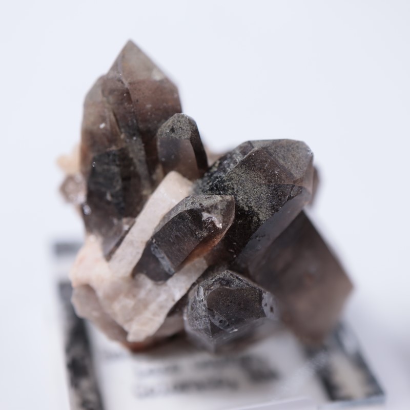 スモーキークォーツ＆ハイアライト　鉱物標本　原石　水晶 ハイアライトオパール HY1 スモーキークォーツ 鉱物 標本 原石