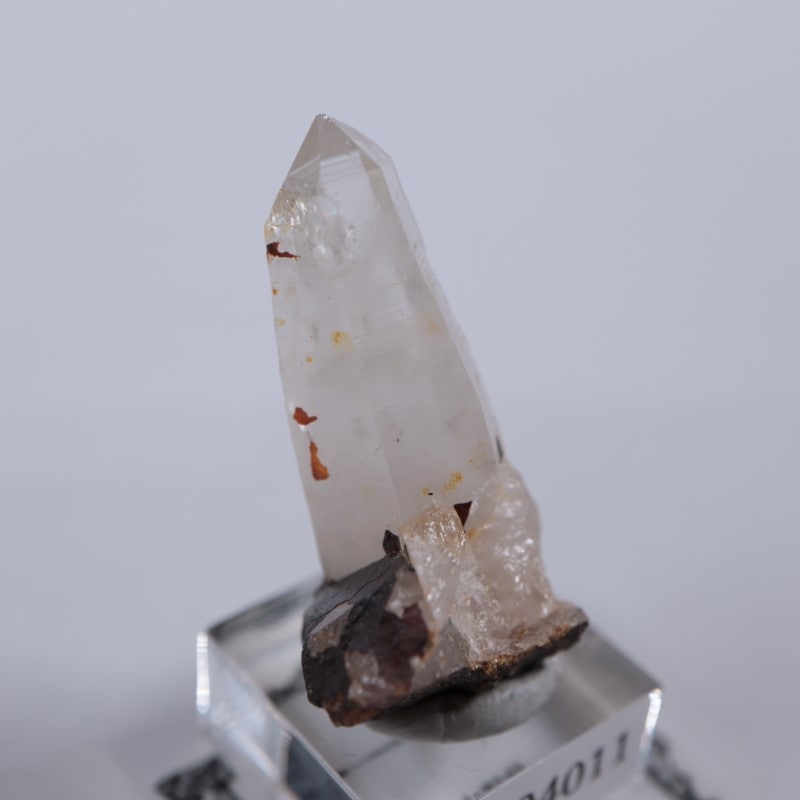 山梨水晶　茶色　帯留 最高品質天然山梨八幡山水晶（ルチル入)(Yamanashi Quarz) 自由