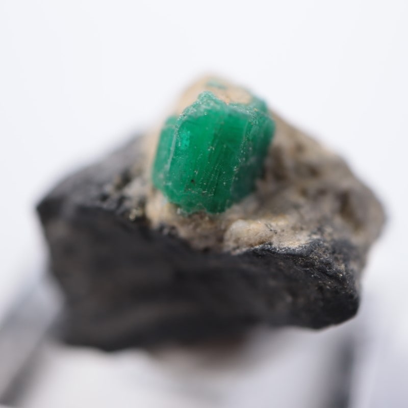 【エメラルド/クォーツ(緑柱石/水晶)】　コロンビア産　（鉱物標本/原石） エメラルド/クォーツ(緑柱石/水晶)】 コロンビア産 （鉱物標本