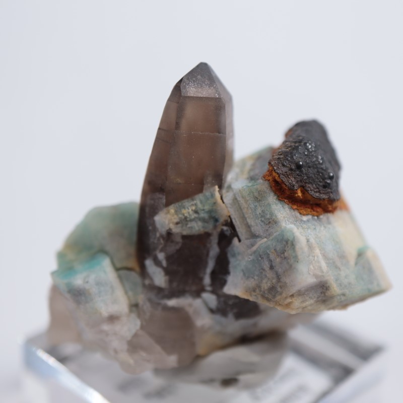 コロラド州 アマゾナイト＆煙水晶 | 鉱物標本,サ行,スモーキークォーツ