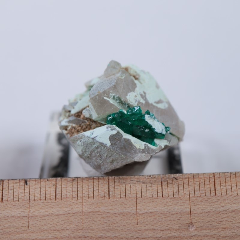 ナミビア産 ダイオプテーズ、水晶 | 鉱物標本,タ行,ダイオプテーズ/翠