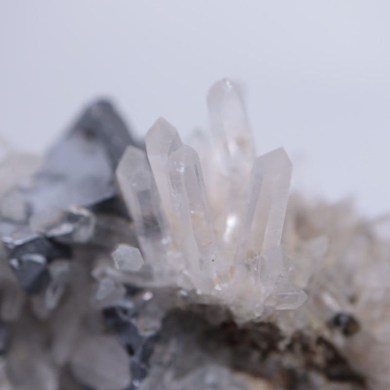 ブルガリア産 水晶、ガレナ、スファレライト | 鉱物標本,カ行,クォーツ