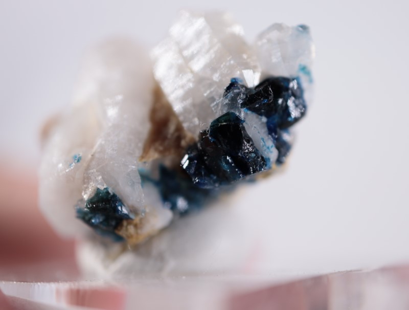 天藍石、水晶 | 鉱物標本,ラ行,ラズライト/天藍石 | ほたるみ