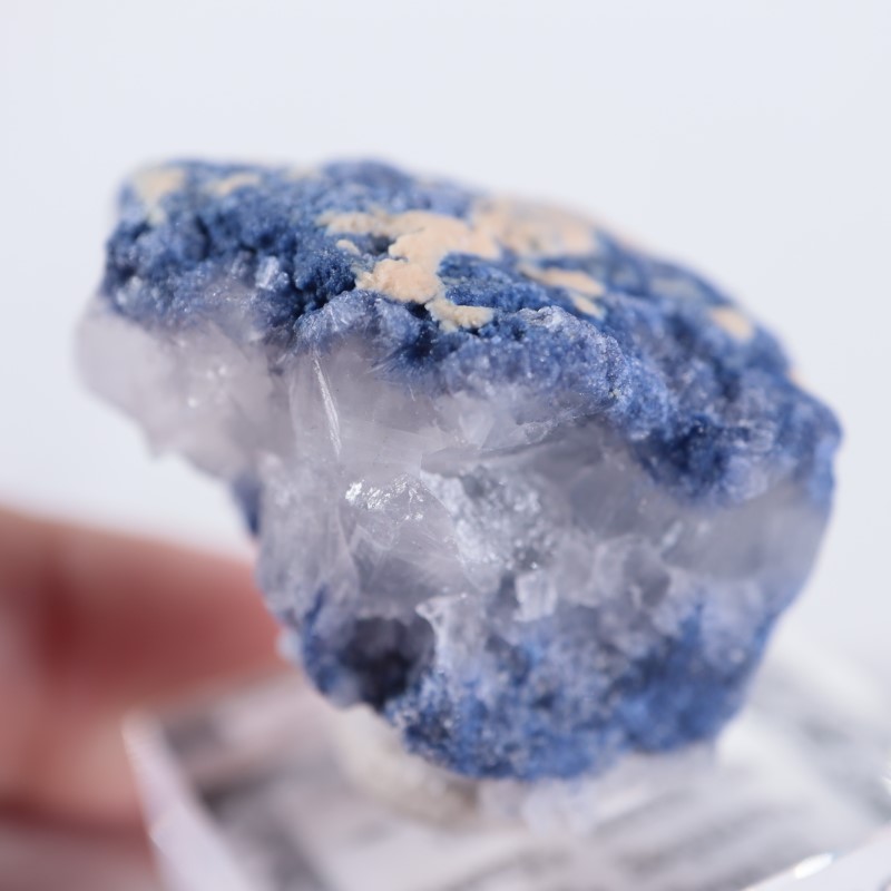 ブラジル産 デュモルチェライトインクォーツ | 鉱物標本,タ行,デュ