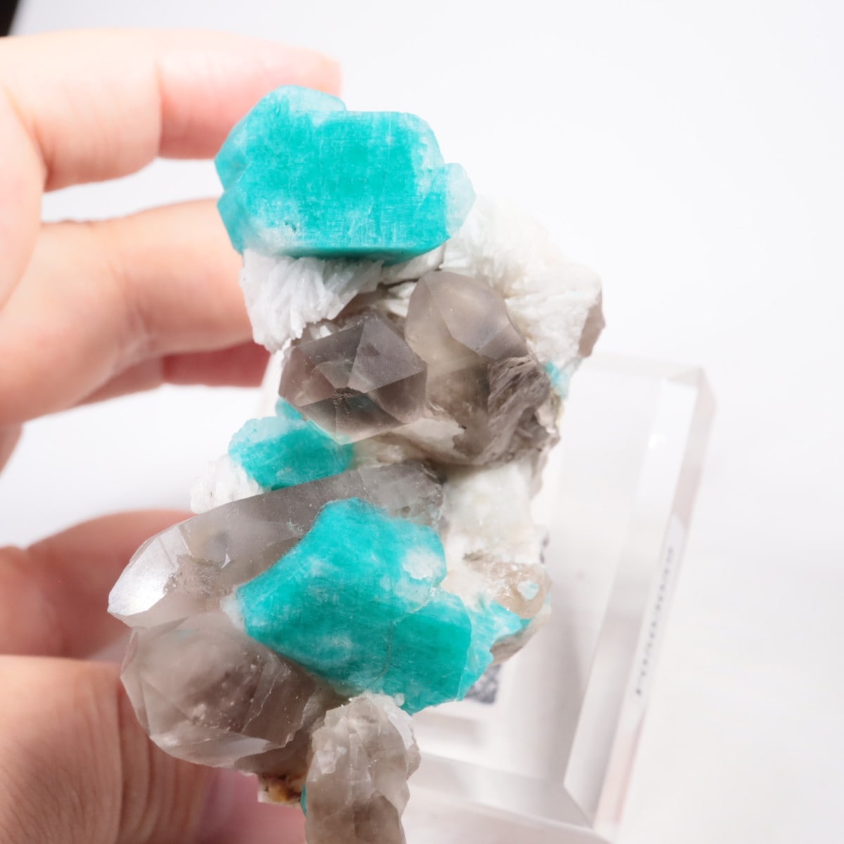 コロラド州産 アマゾナイト、煙水晶 | 鉱物標本,タ行,長石グループ