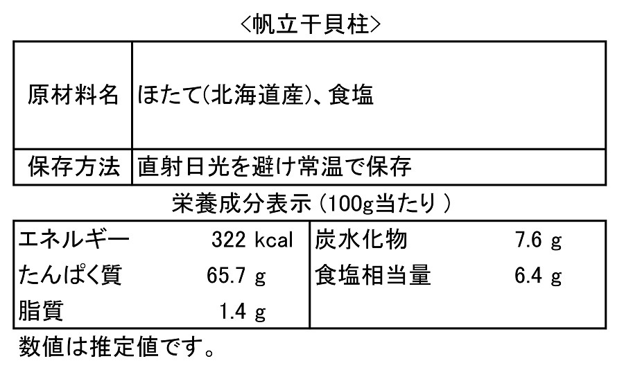 公式通販】帆立屋しんや｜ほたて干貝柱 (400g入/2Sサイズ/大袋)※店舗限定