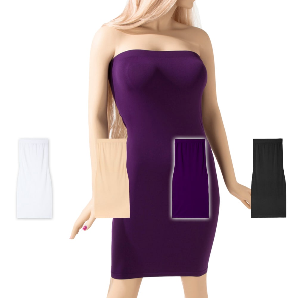 KURVE スーパーストレッチ L/XLサイズ シームレス チューブトップ パワーニット【LA★インポート】-la-id-in036