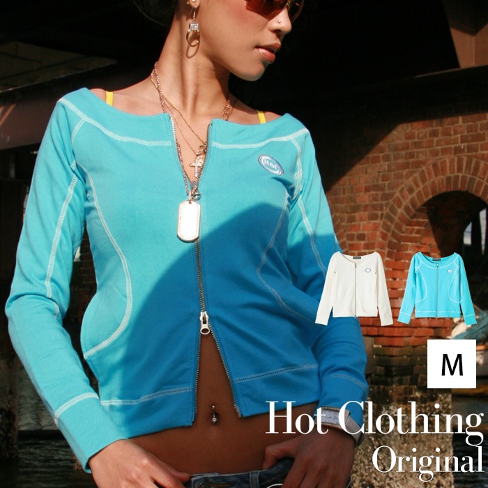 HotClothingオリジナル 配色ステッチスウェット Wジップジャケット トップス -hot-jk10100