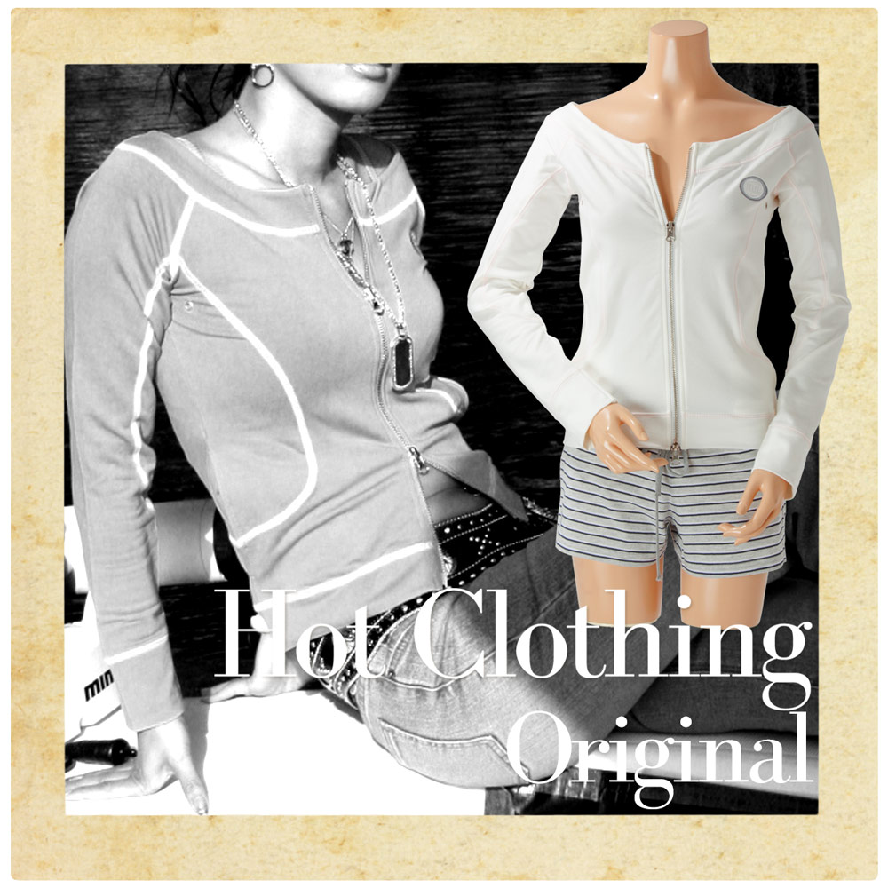 HotClothingオリジナル 配色ステッチスウェット Wジップジャケット トップス -hot-jk10100